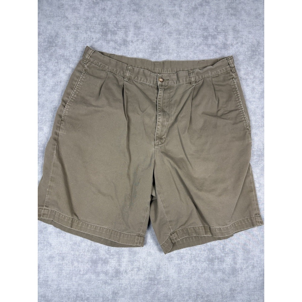 Vintage Brooks Brothers Brooks Sport Shorts 36 Olive 100% Cotton Hong Kong Chino